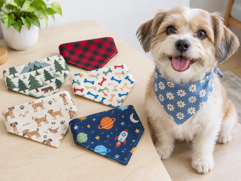 60 Moldes de Bandanas Pet 🐶